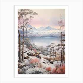 Dreamy Winter Painting Nahuel Huapi National Park Argentina 4 Art Print