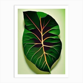 Sweet Potato Leaf Vibrant Inspired Art Print