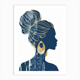 Silhouette Of A Woman 77 Art Print