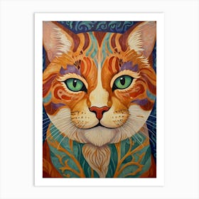 Cat Painting 3 Art Print