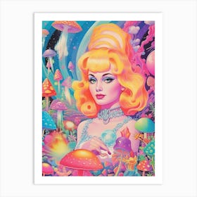 Esoteric Girl Kitsch 1 Art Print