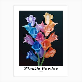 Bright Inflatable Flowers Poster Larkspur 3 Art Print