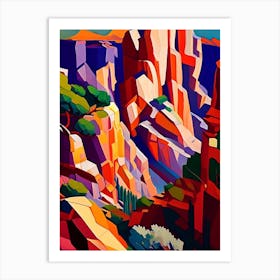 Bryce Canyon National Park United States Of America Cubo FuturisticII Art Print