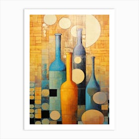 Wine Bottles Art Print