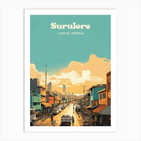 Surulere Lagos Market Travel Art Art Print