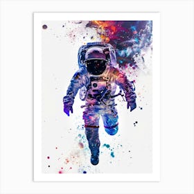 Astronaut Watercolor (21) Art Print