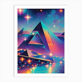 Fantasy Egyptian Pyramids Art Print