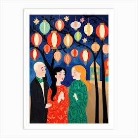 Chinese Lanterns Art Print