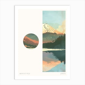 Mount Fuji Japan 6 Cut Out Travel Poster Art Print