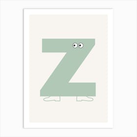 Alphabet Poster Z Art Print