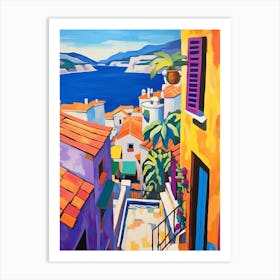 Dubrovnik Croatia 3 Fauvist Painting Art Print