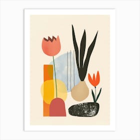Abstract Vases And Objects 9 Art Print