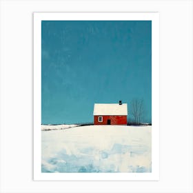 Minimalism Sweden Landscape Art Print