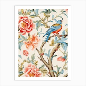 Chinese Floral Wallpaper 1 Art Print