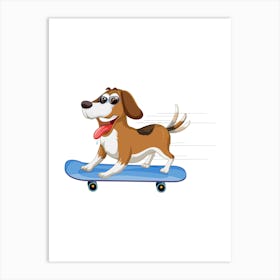 Prints, posters, nursery and kids rooms. Fun dog, music, sports, skateboard, add fun and decorate the place.30 Art Print