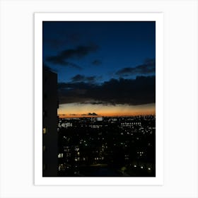 Skyline Stock Videos & Royalty-Free Footage Art Print