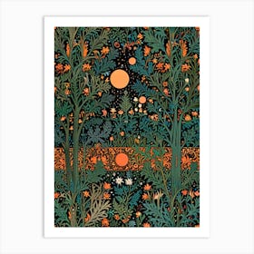 William Morris Forest In The Night Art Print