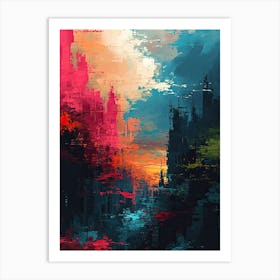 Raster Rainbows | Pixel Art Series Art Print