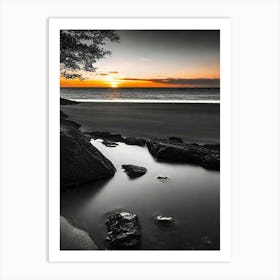 Sunset At The Beach 671 Art Print