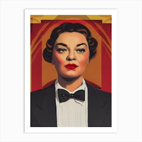 Simone Signoret Illustration Movies Art Print