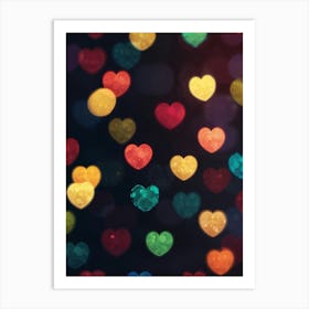 Heart Bokeh Art Print