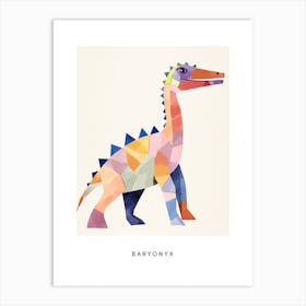 Nursery Dinosaur Art Baryonyx 5 Poster Art Print
