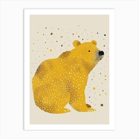 Yellow Grizzly Bear 2 Art Print