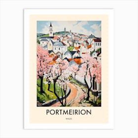 Portmeirion (Wales) Painting 2 Travel Poster Art Print