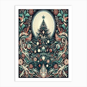 Christmas Tree Style William Morris1 Art Print