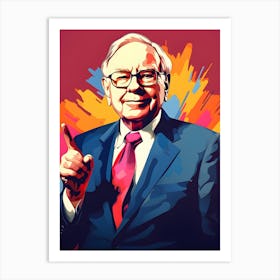 Warren Buffett Art Print