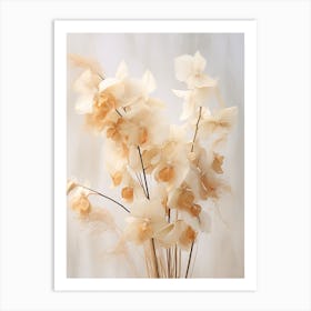 Boho Dried Flowers Orchid 6 Art Print