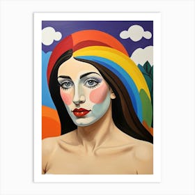 Rainbow Woman Art Print