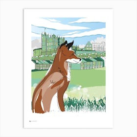 Fox In The Valley Art Print