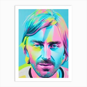 David Guetta Colourful Illustration Art Print