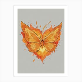 Heart Of Fire 43 Art Print