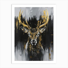 Stag Art Art Print