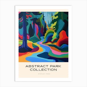 Abstract Park Collection Poster Stanley Park Vancouver Canada 6 Art Print