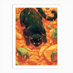 Black Cat 66 Art Print