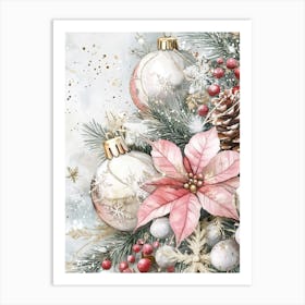 Christmas Decorations Painting Art Print