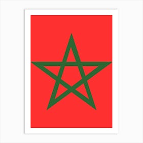 Morocco Flag 1 Art Print