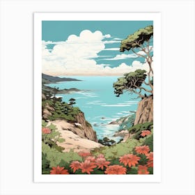 Okinawa Islands In Okinawa, Ukiyo E Drawing 2 Art Print