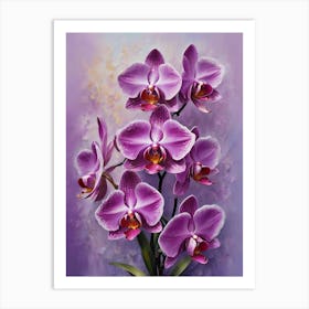 Orchids In A Vase Art Print