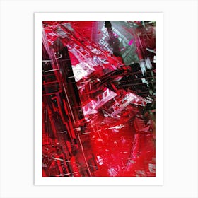 Abstract Red Art Print