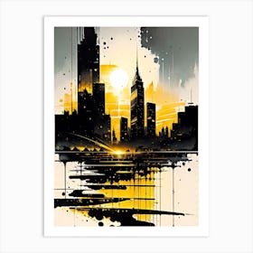 Abstract Cityscape 2 Art Print