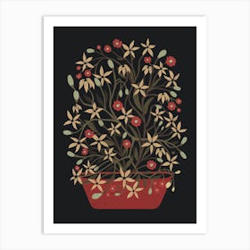 Keep Growing Flowers bouquet art Art Print