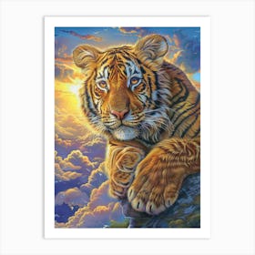 Tiger In The Sky Art Print