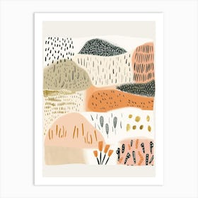 Abstract Landscape Illustration 1 Art Print