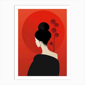 Geisha c Art Print