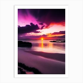 Sunset On The Beach 899 Art Print