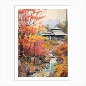 Autumn Gardens Painting Japanese Friendship Garden Usa 3 Art Print